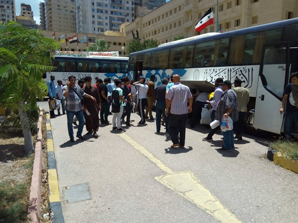 انطلاق الفوج الثاني للمعسكر الصيفي للطلاب إلى مدينة البعوث بالإسكندرية