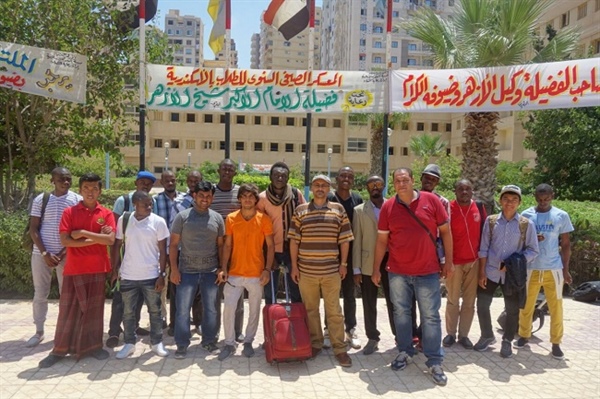 الفوج الرابع للطلاب الوافدين يصل المعسكر الصيفي بمدينة البعوث الإسلامية بالإسكندرية